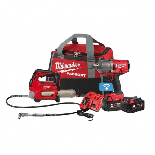 Milwaukee M18FPP2F2-502P 18V 5.0Ah Li-ion Cordless 2pce Combo Kit Including Fuel & ONE-KEY