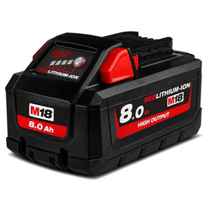 Milwaukee 18V 8.0Ah Li-ion Cordless RED LITHIUM High Output Battery